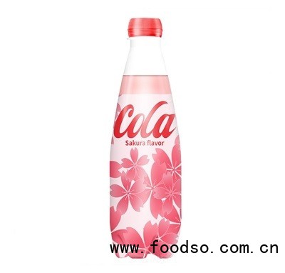 晃動櫻花味400ml碳酸可樂夏天清爽飲品