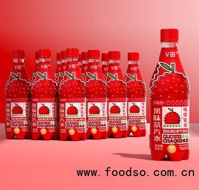 V田果味茶汽水荔枝滇紅茶氣泡水500ml