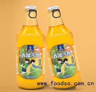 1983古城汽水360ml橙子口味碳酸飲料