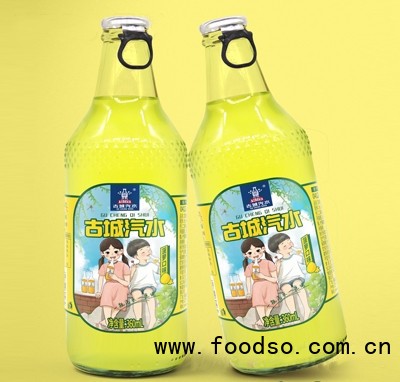 1983古城汽水菠蘿口味360毫升碳酸飲料