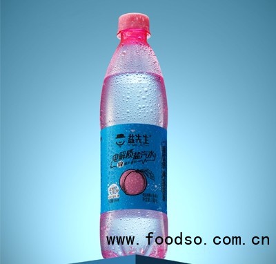 鹽先生電解質(zhì)鹽汽水海鹽桃桃百香果味600ml