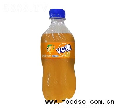 金貝聰橙味汽水350ml碳酸飲料