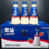 葡口荔達(dá)發(fā)酵酸奶飲品招商草莓味325ml×15瓶