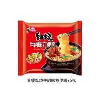 青援紅燒牛肉味方便面75g